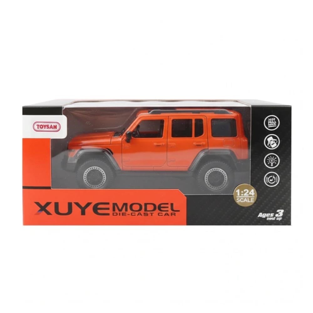 ToysanToysan 1:24 Kutulu Sesli ve Işıklı Metal Çek Bırak Araba