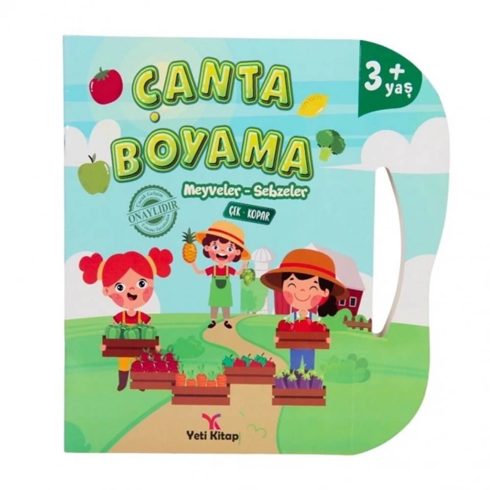 Yeti KitapBoyama Çantası Kitabı Meyve Sebzeler