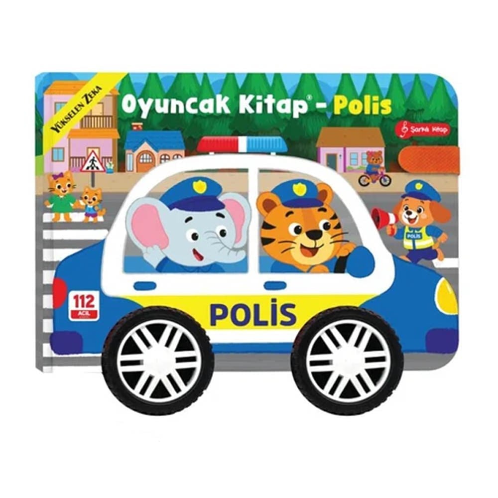 Yükselen ZekaOyuncak Kitap Polis Gerçek Tekerlekli