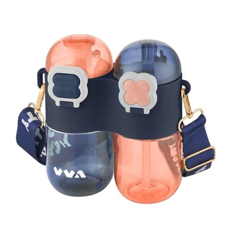 Vagon LifeVagonlife 800 Ml Çift Hazneli Su Matarası Mavi Pembe