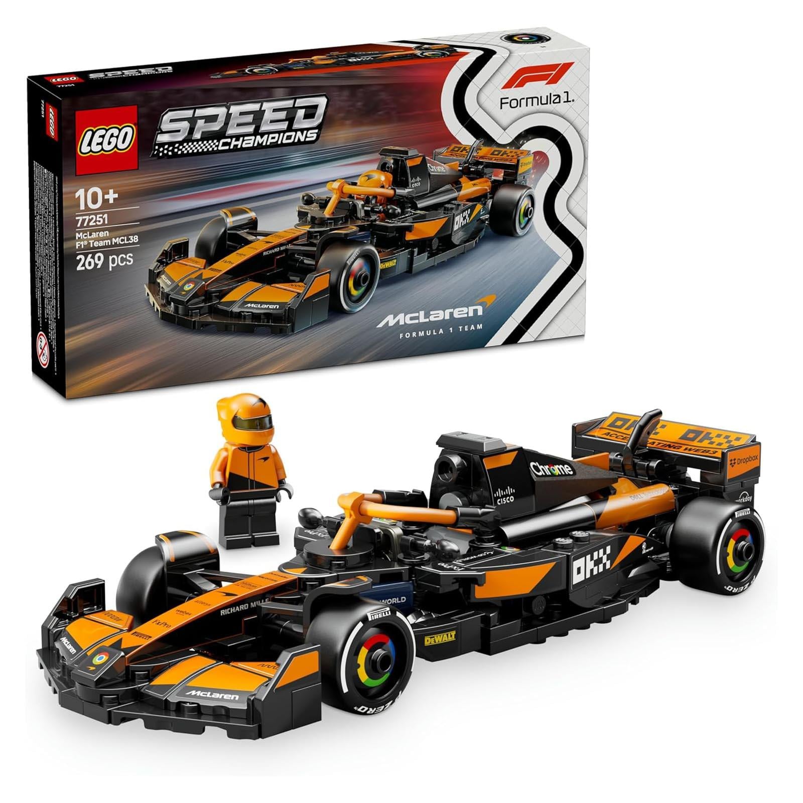 LegoLEGO Speed Champions McLaren F1 Team MCL38 Yarış Arabası 269 Parça