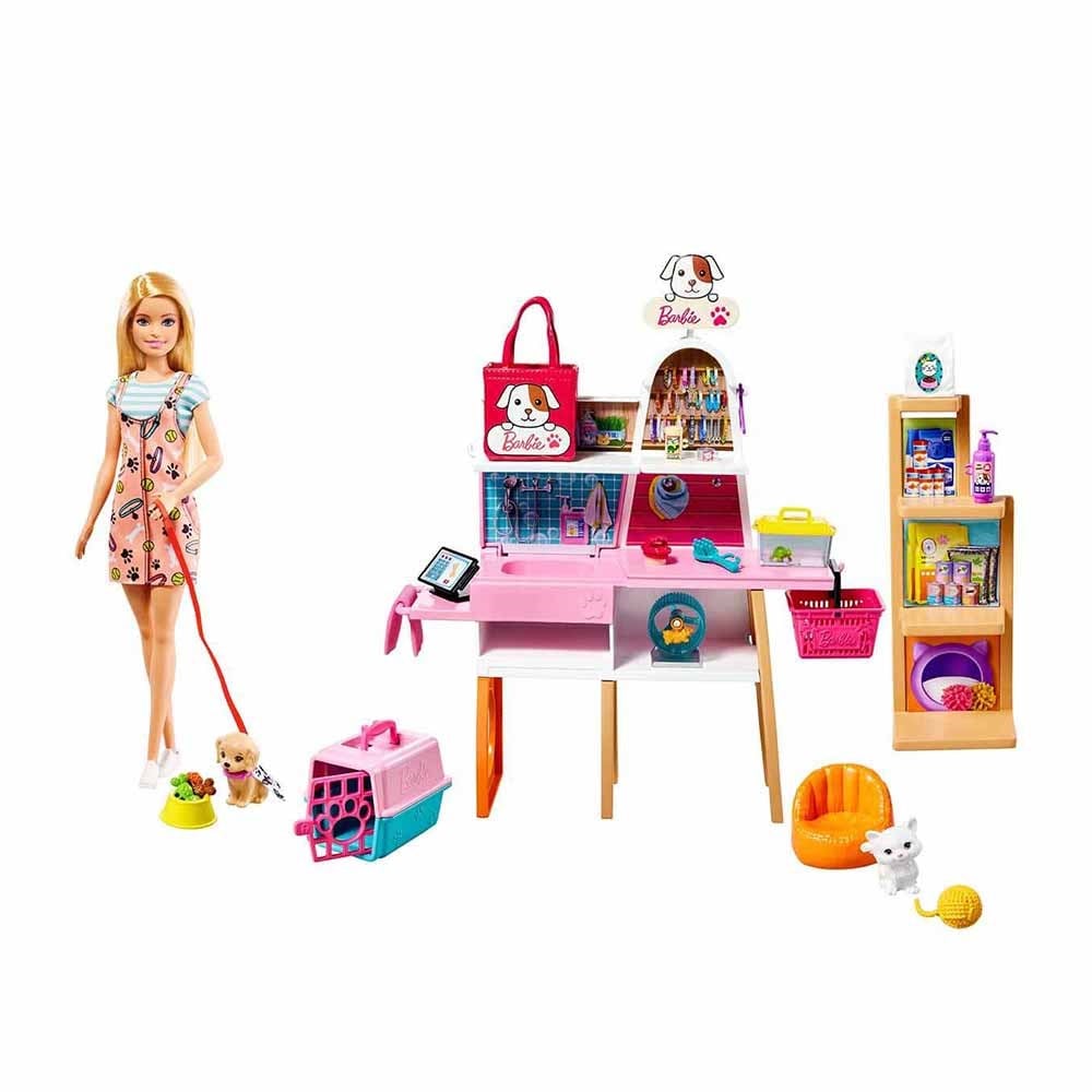 BarbieBarbie ve Evcil Hayvan Dükkanı Oyun Seti