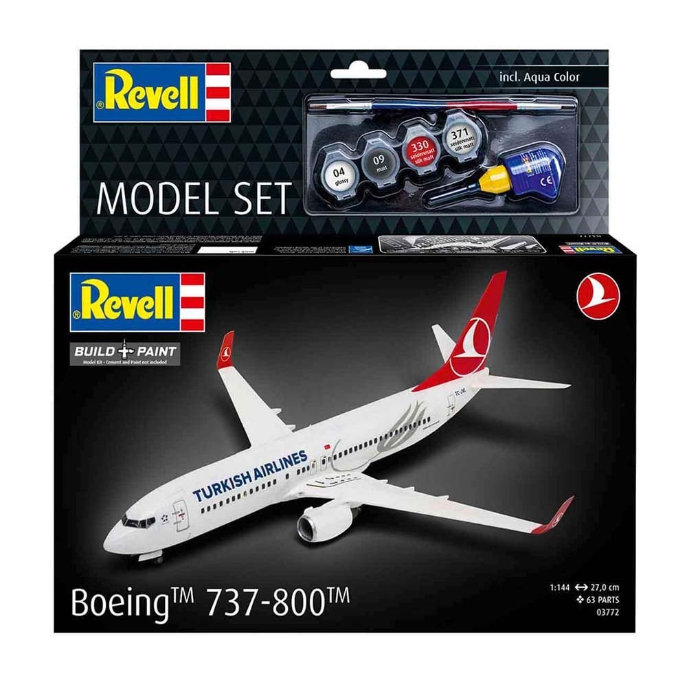 AdoreAdore Revell 1:144 THY Boeing 737-800 Model Maket Uçak Kiti