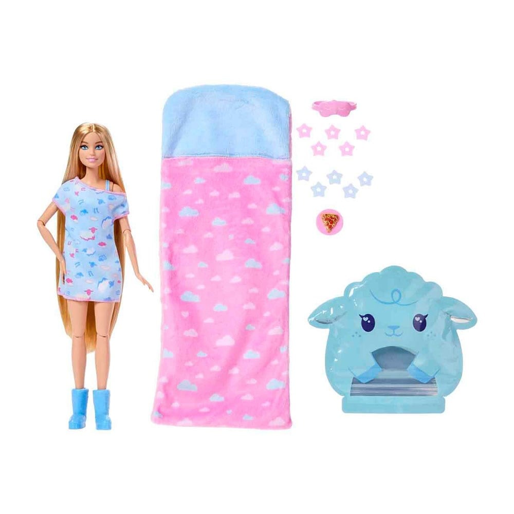BarbieBarbie Sleepover Reveal Sürpriz Pijama Partisi