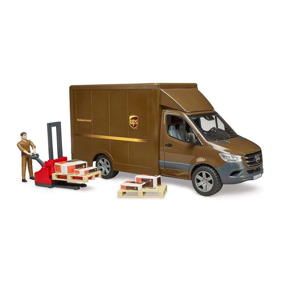 BruderBruder Mercedes Benz Sprinter Ups Kargo Aracı Transpalet