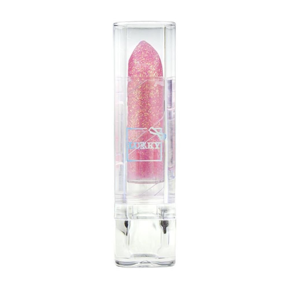 MegaLukky Çi̇lek Aromalı Simli Lipstick Pembe