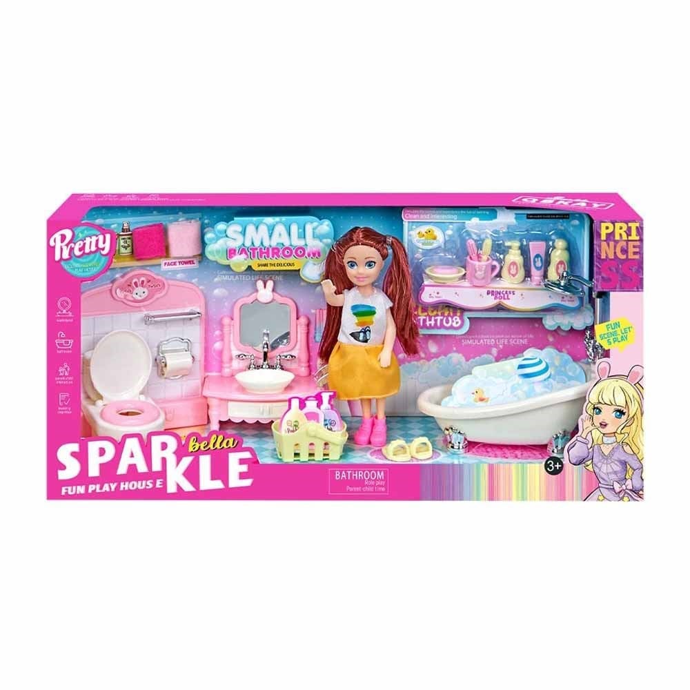 MegaMega Sparkle Bella Princess Banyo Oyun Seti