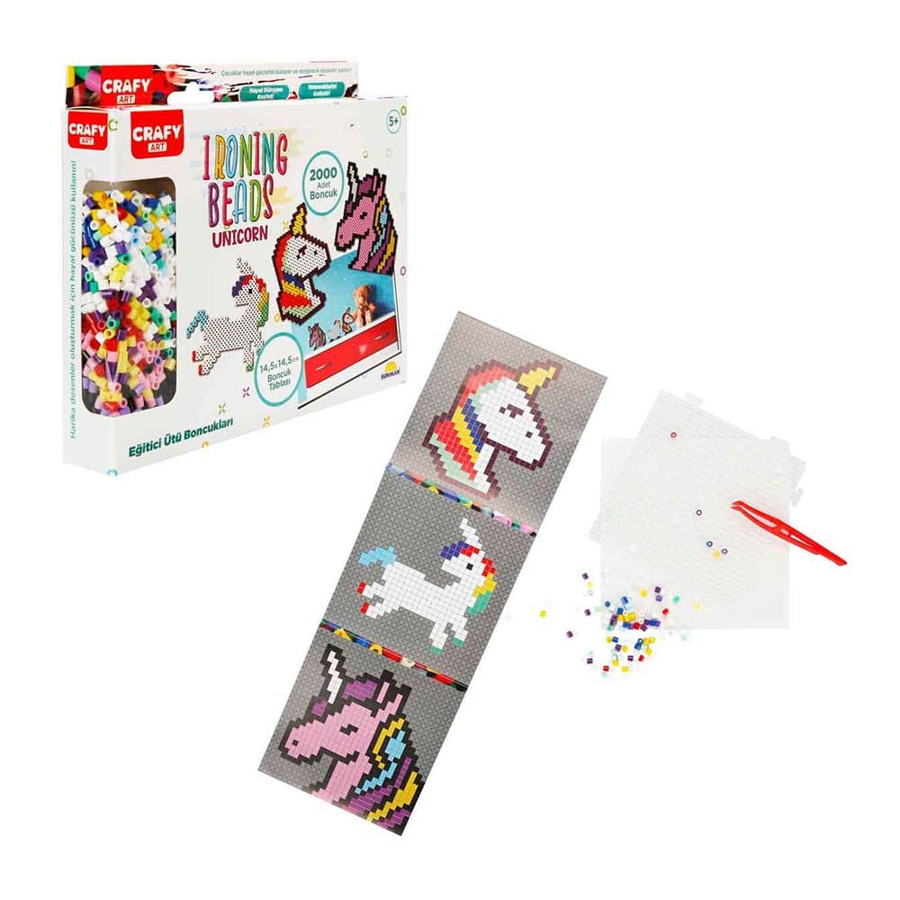 SunmanSunman Crafy Ütü ile Yapışan Unicorn Boncuk Seti