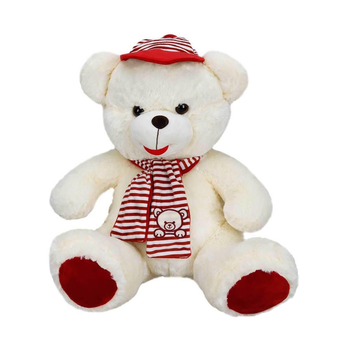 SunmanŞapkalı Atkılı Peluş Ayı 50 cm