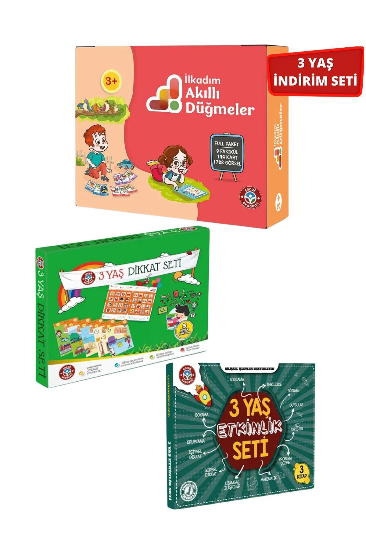 İlkadım Akıllı Düğmeler Full Paket ve 3 Yaş Dikkat-Etkinlik Setleri
