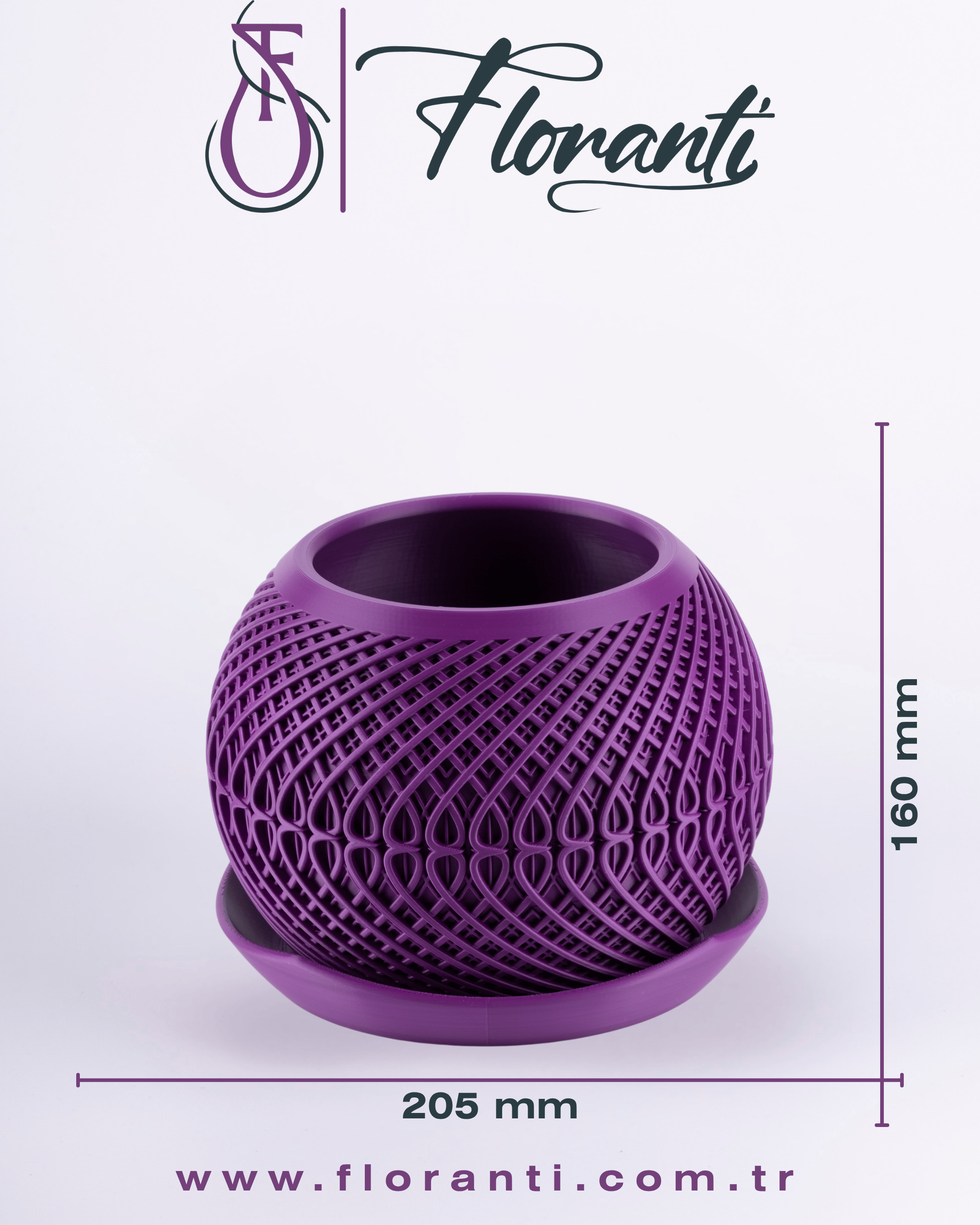 Saksı 20,5x20,5x16cm No.1001