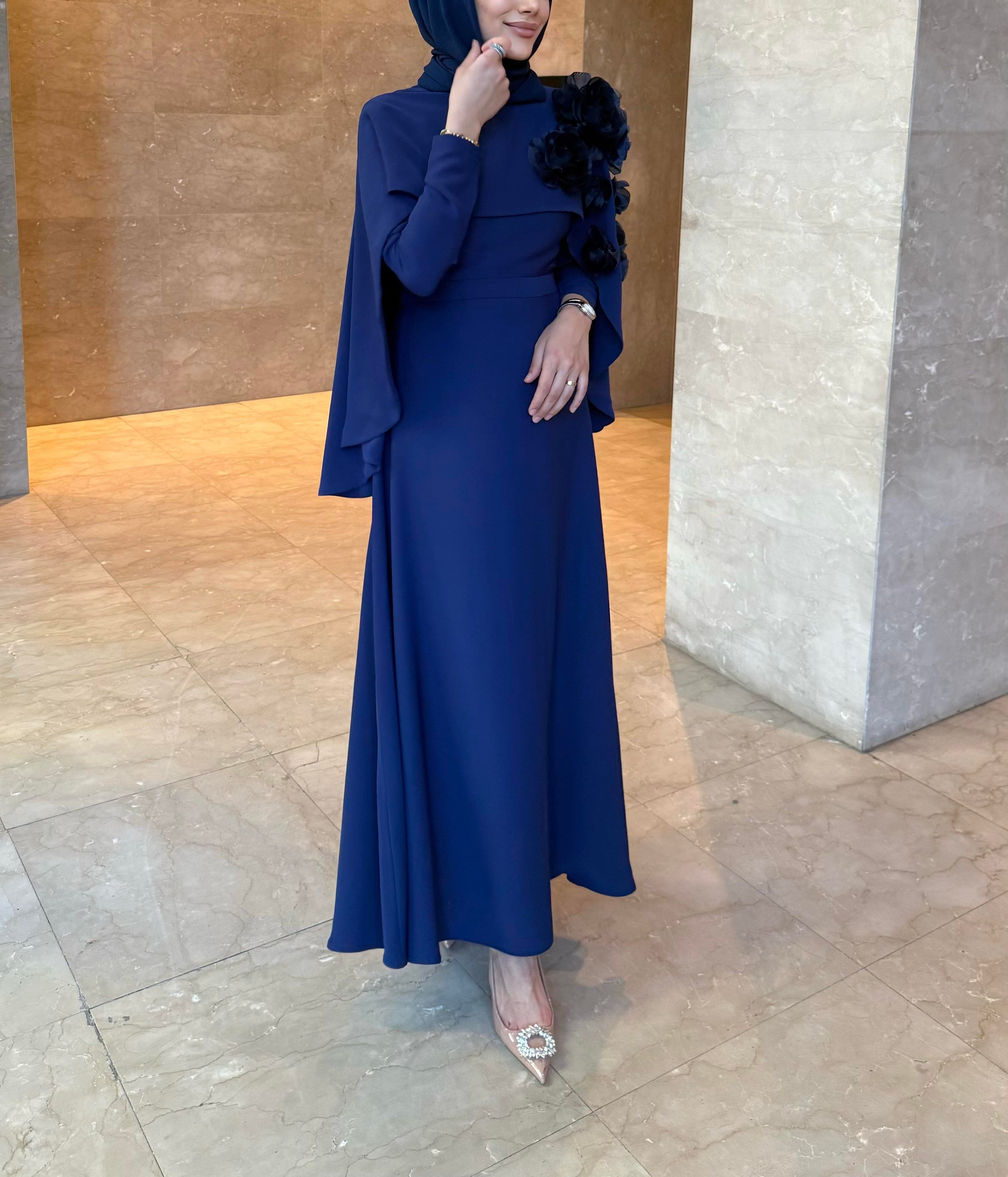 Elena  Dress | Lacivert 