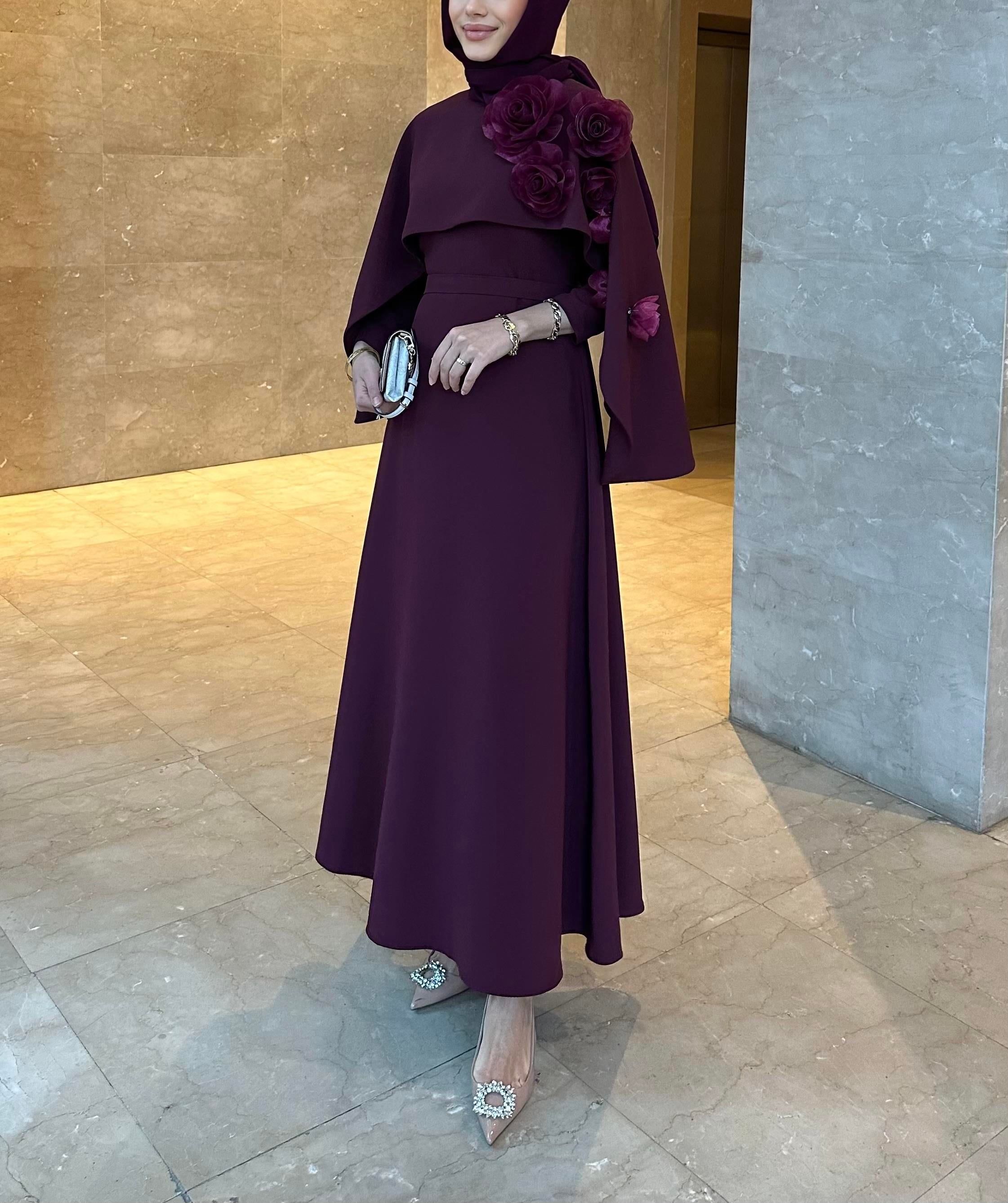 Elena  Dress | Mürdüm