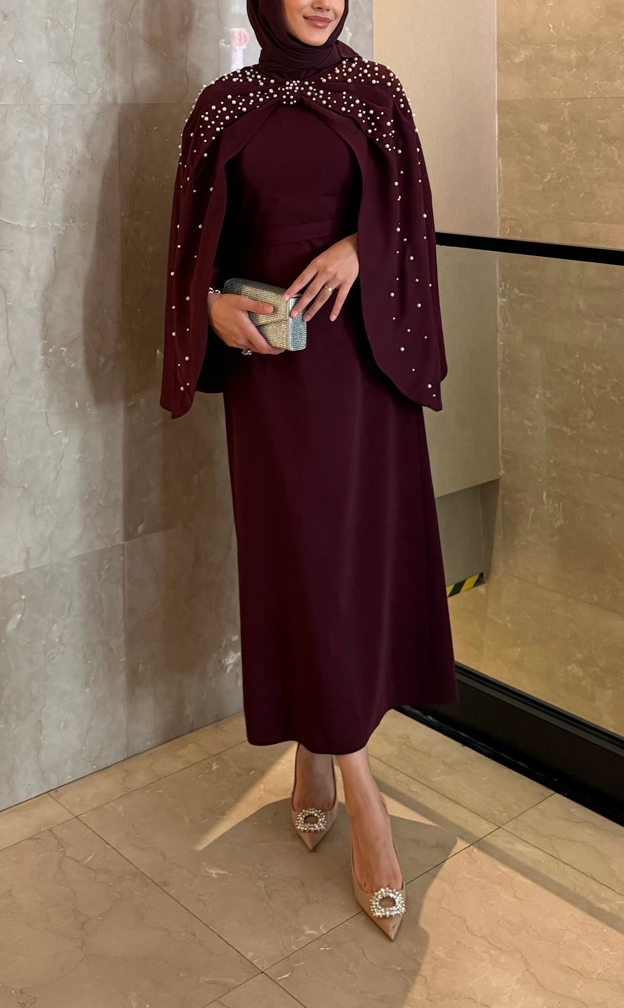 İnci Dress | Mürdüm