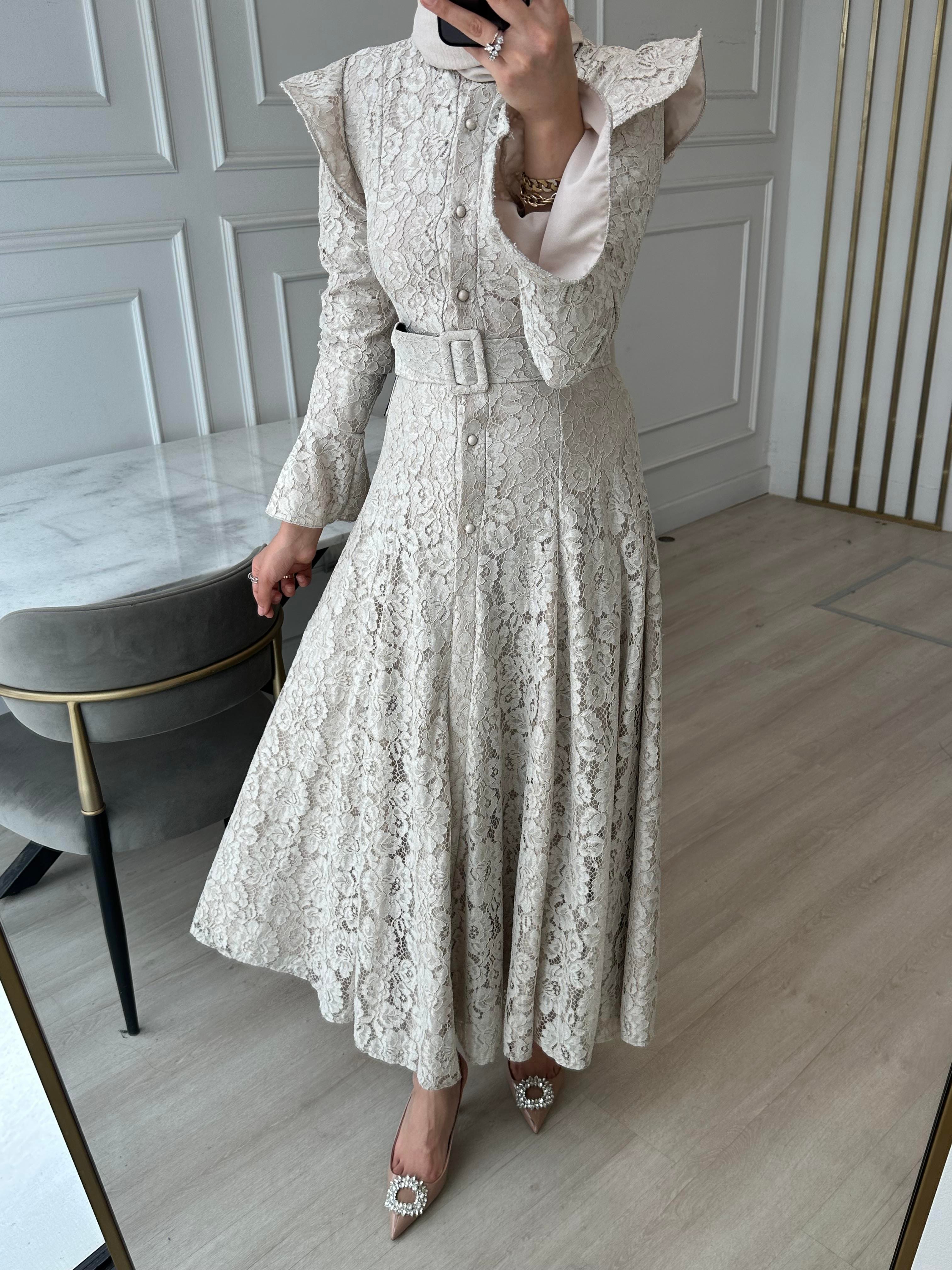 İthal Dress | Bej