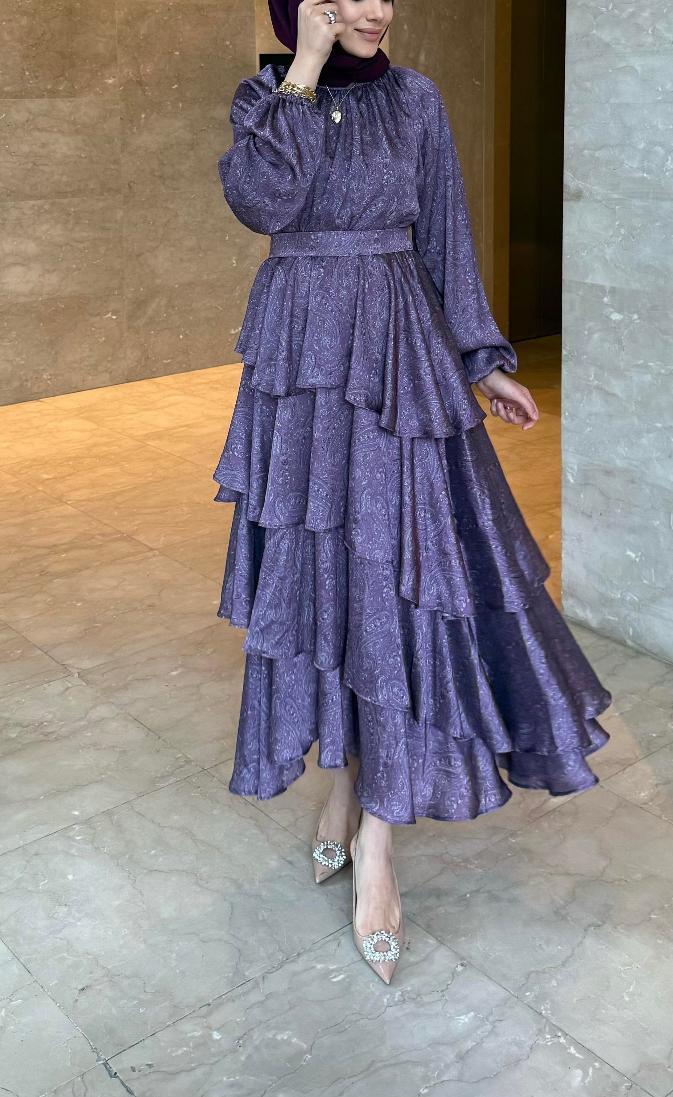 New Peri Dress - Mürdüm