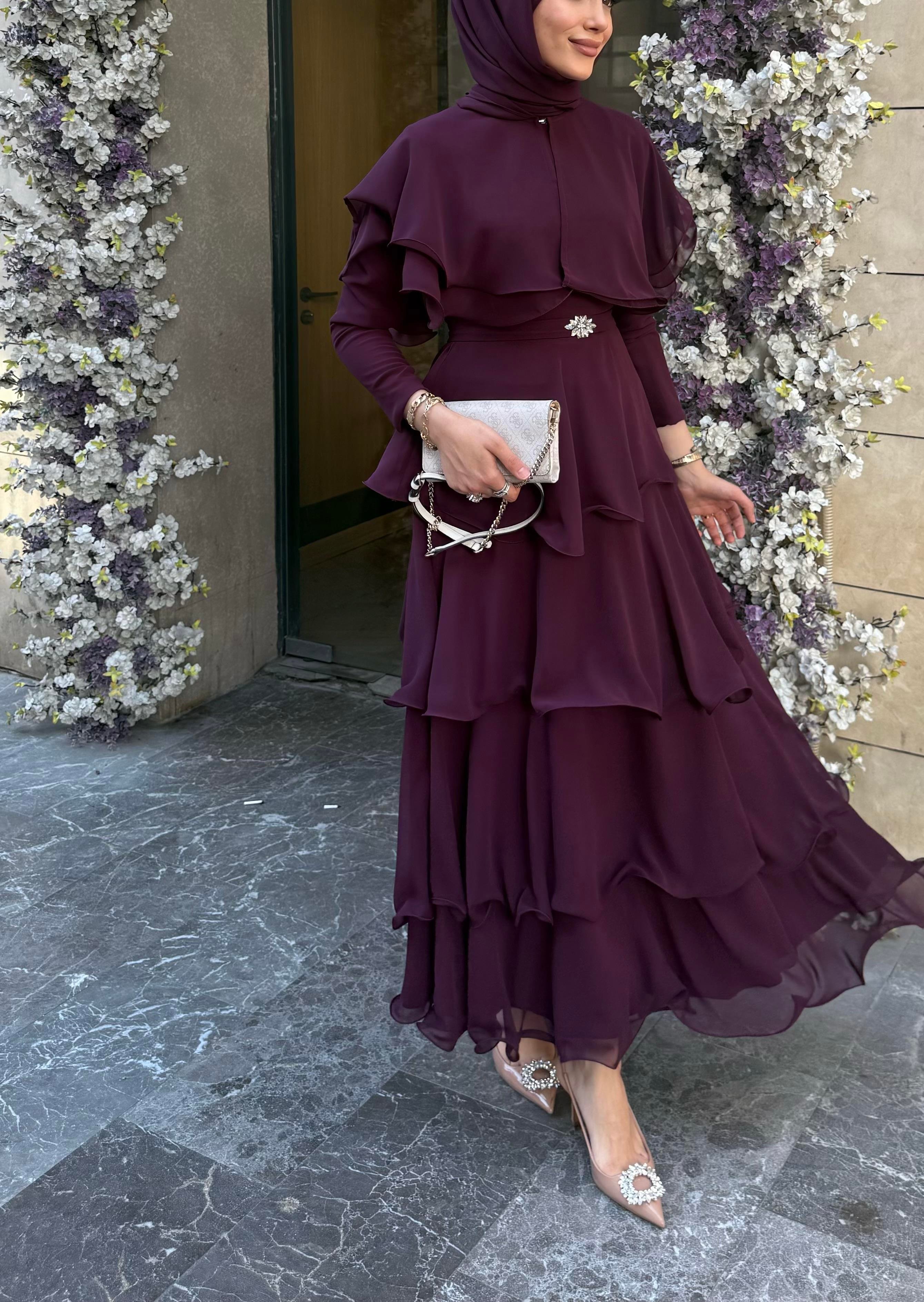 Peri Dress - Mürdüm
