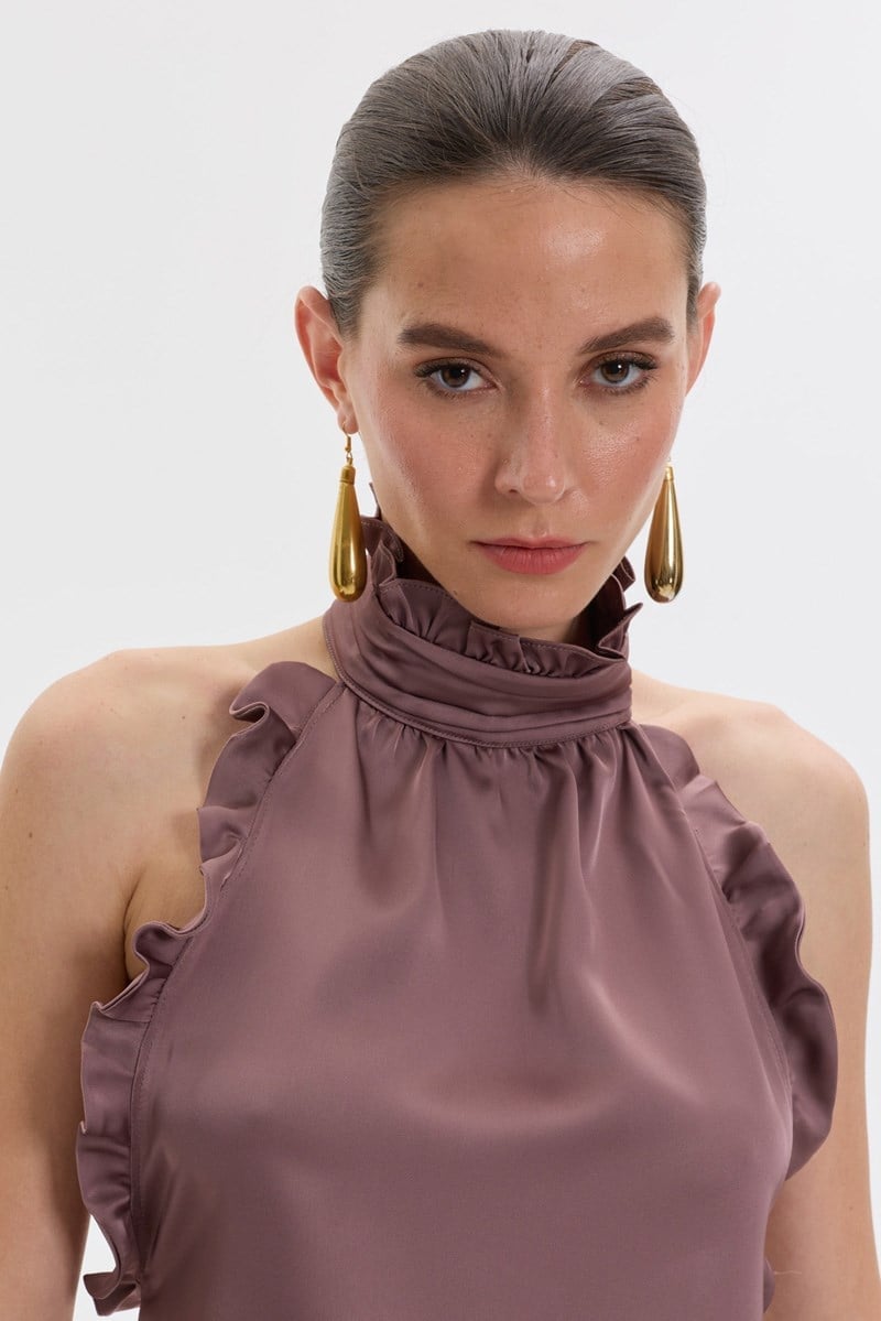 Blade Rose Satin Blouse