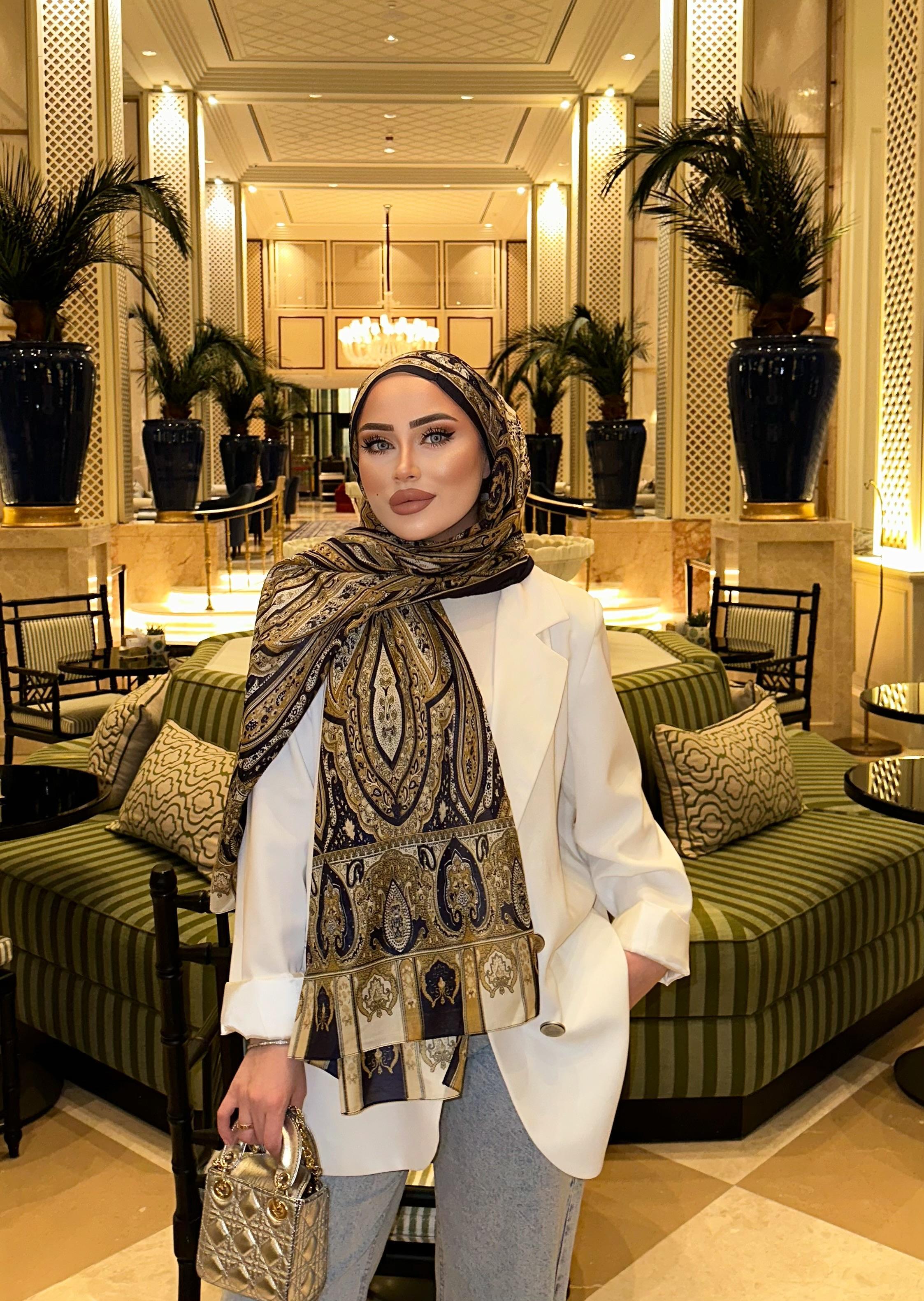 Eşna Model Şal Lacivert