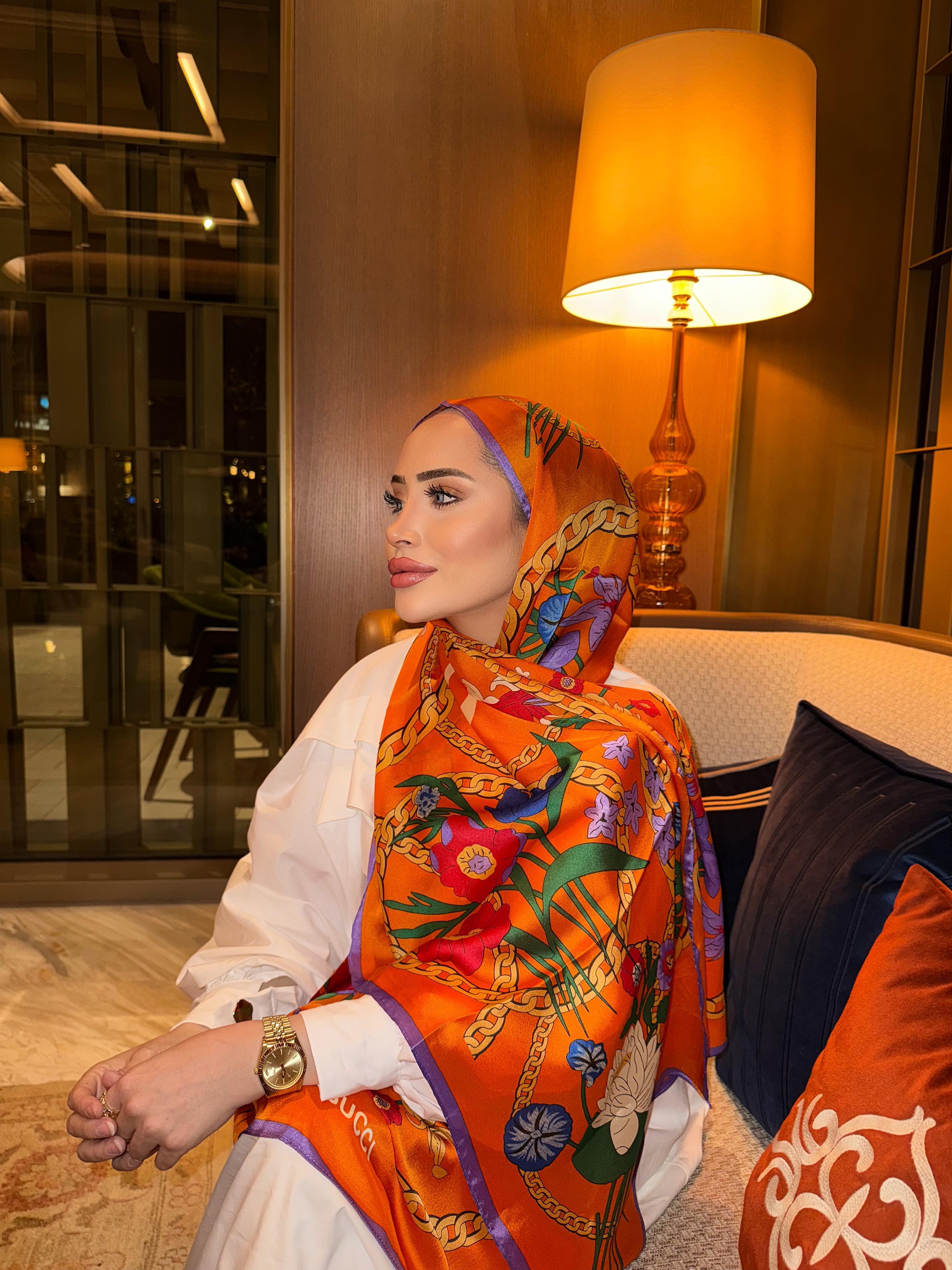 İthal İpek Herm Model Orange