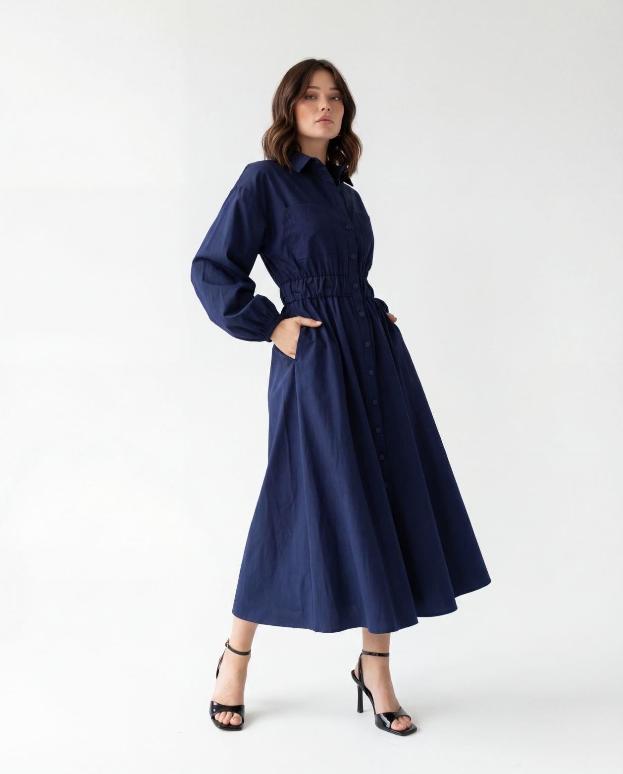 5903 ELBİSE-LACİVERT