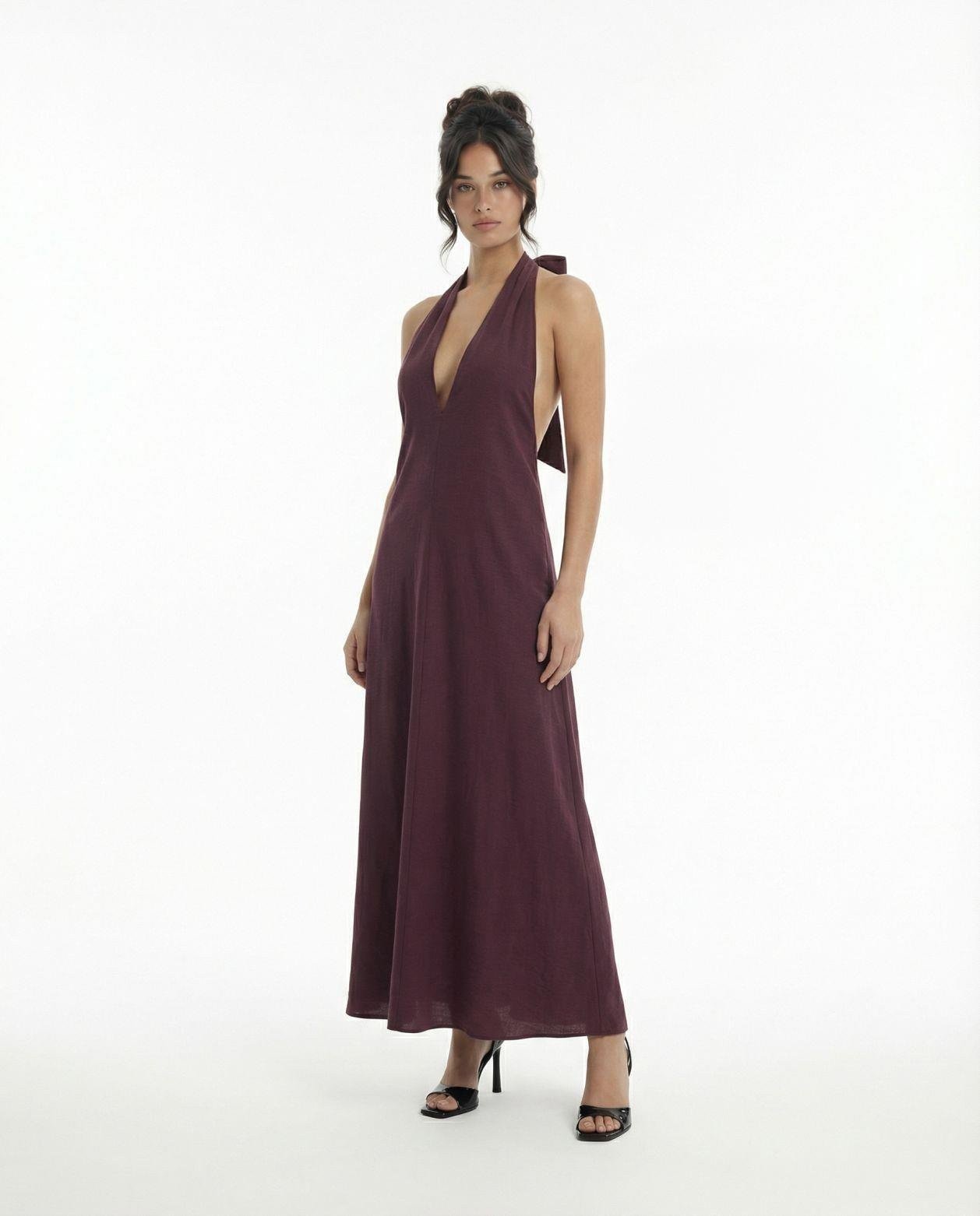 7636 ELBİSE-BORDO