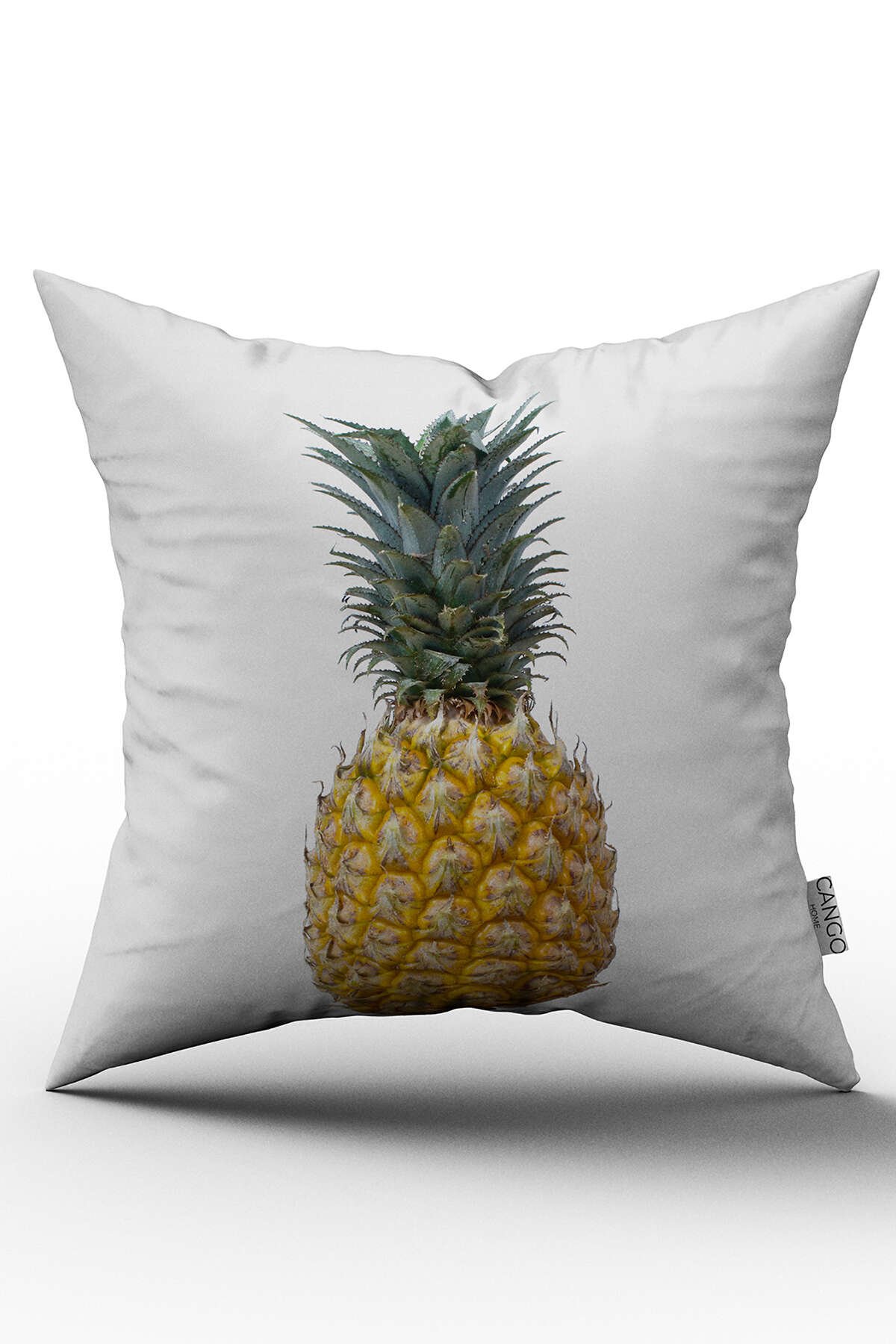 Çift Taraflı Ananas Özel Tasarım Yastık Kırlent Kılıfı - OTYK572-CT