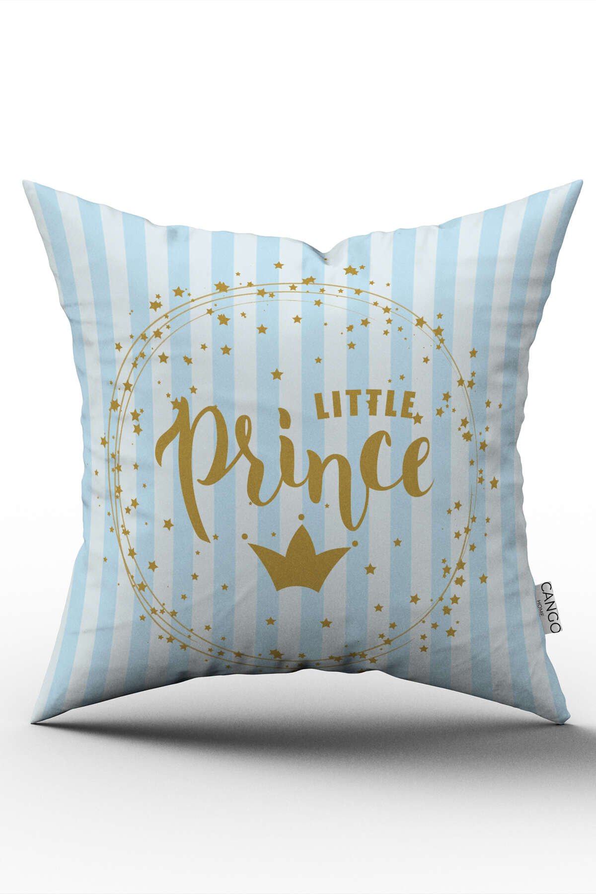 Çift Taraflı Mavi Erkek Bebek Prince Dijital Baskılı Kırlent Kılıfı - CGH332-CT
