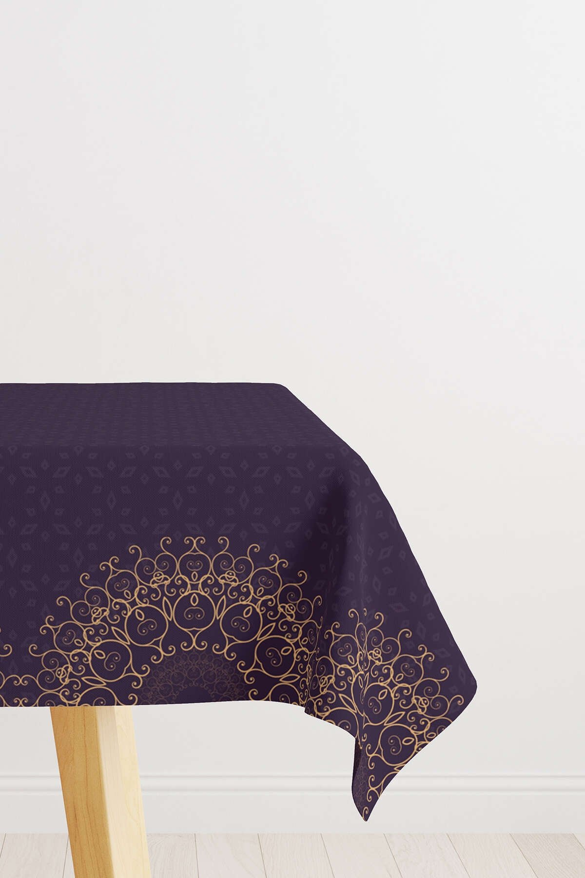 Mor Ramazan Temalı Motif Desenli Dijital Baskılı Masaörtüsü CGH1287-2-MS