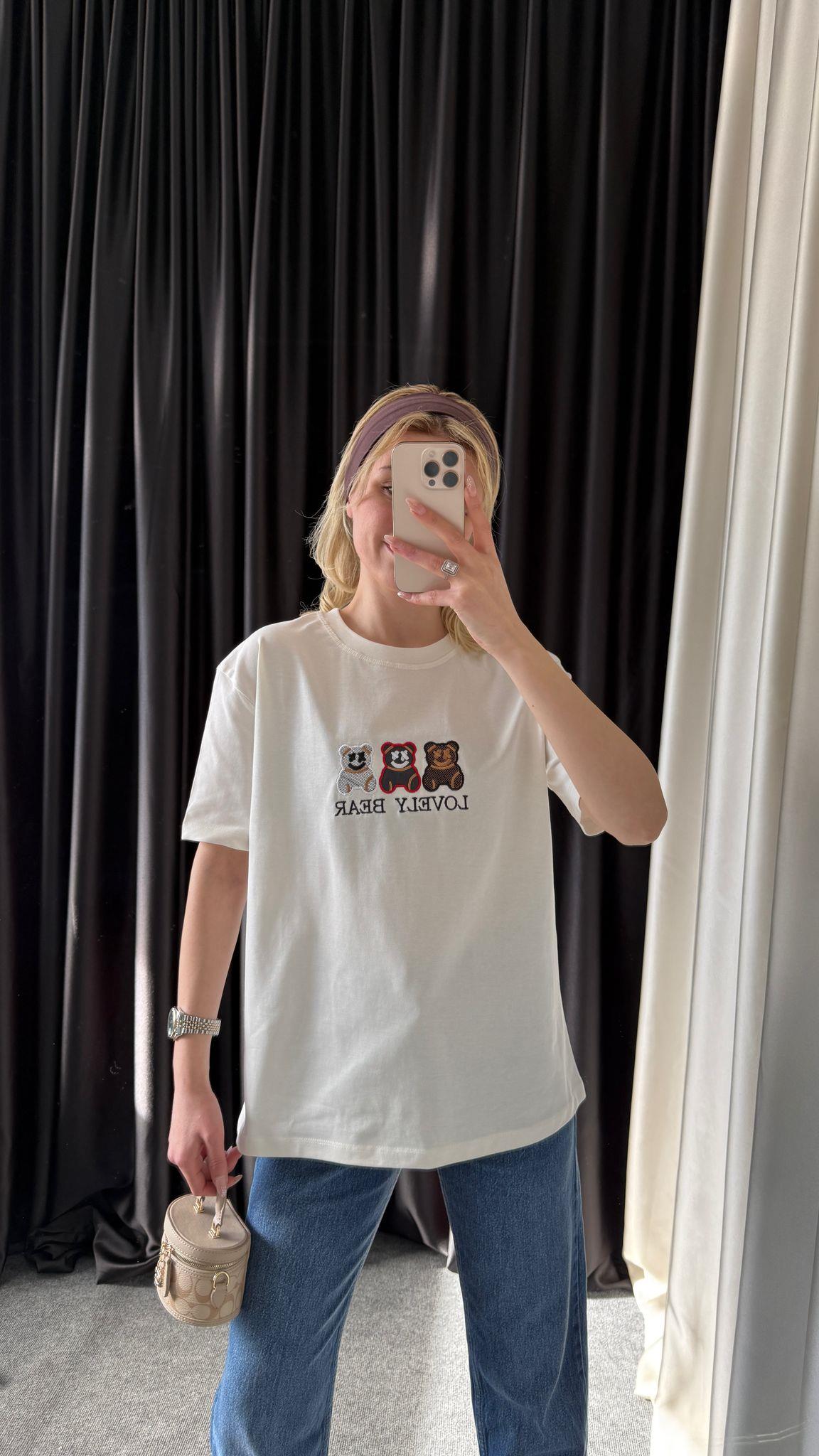 AYICIK BASKILI T-SHIRT
