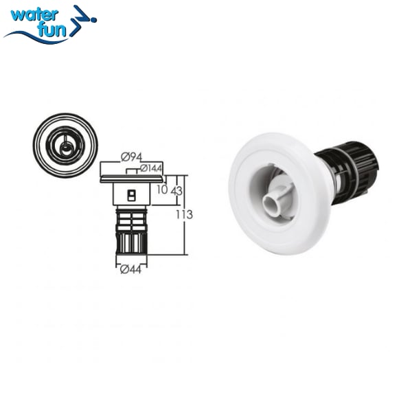 Döner Tip Jet WF 0048Jakuzi & Spa EkipmanlarıWater Fun43015123008
