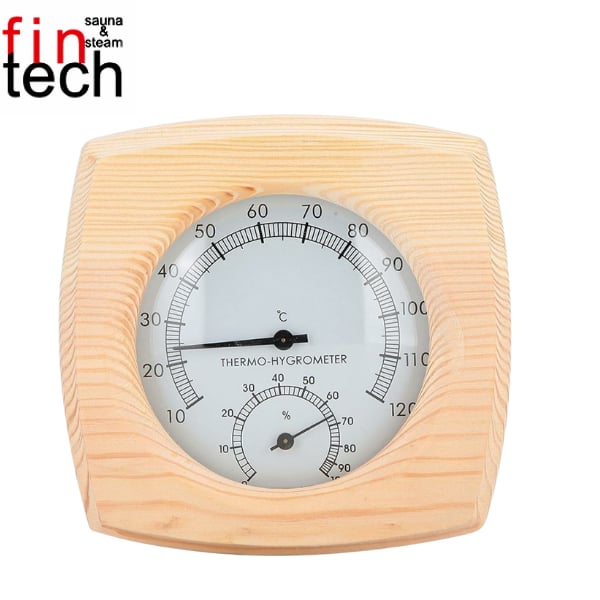 Fintech Ahşap Sauna Termometre Higrometre (Tek Saat İçinde)Sauna Odası EkipmanlarıFintech22015143006