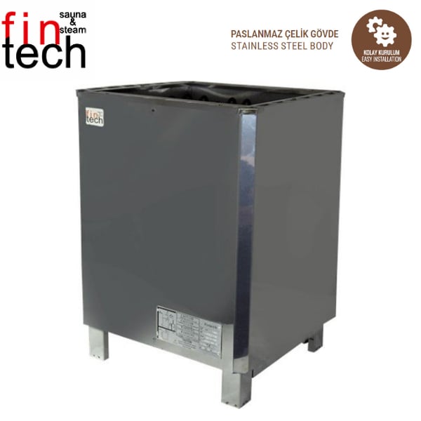 Fintech Saw Model Harici Kumandalı Sauna Isıtıcısı (Sauna Sobası)Sauna Odası EkipmanlarıFintech21016143039
