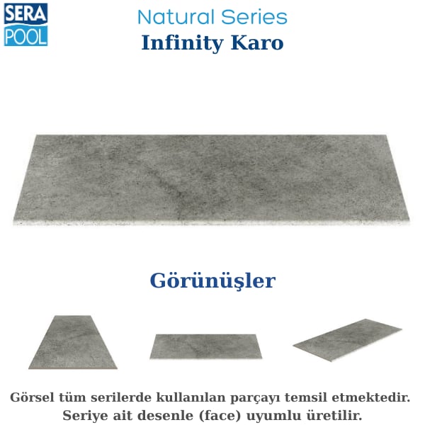 Pool Garden Beige Infinity KaroTeras KaplamaSerapoolPGB3366IT