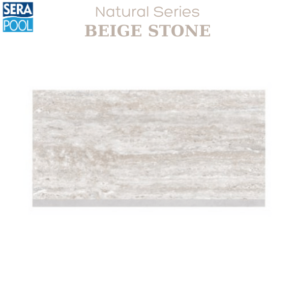 Porselen Çizgi Taşma Karo 33x66x1,80 cm - Beige StonePorselen TutamakSerapoolBS3366HST