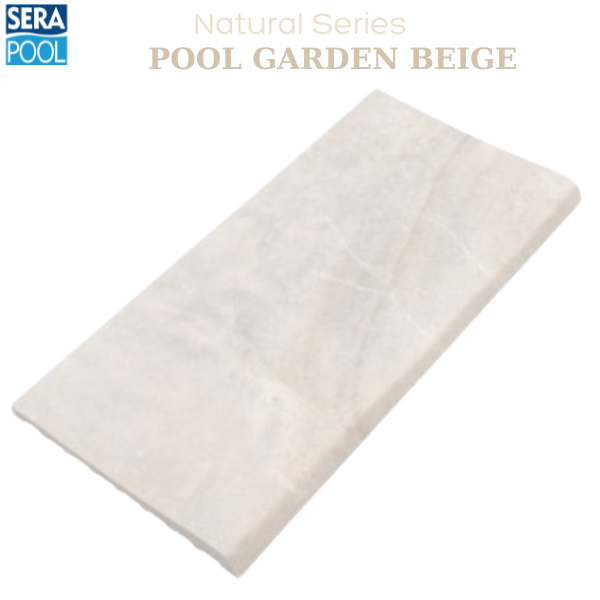 Porselen Flat Tutamak 25x50 cm - Pool Garden BeigePorselen TutamakSerapoolPGB2550FH