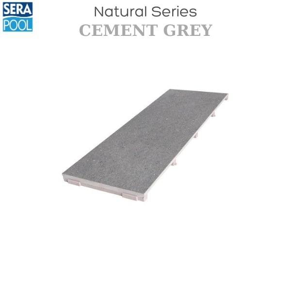 Porselen Hidden Izgara 25x65 cm - Cement GreyPorselen IzgaraSerapoolCEGHM