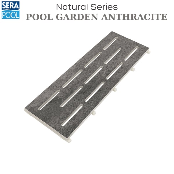Porselen Monoblok Izgara - Pool Garden AnthracitePorselen IzgaraSerapoolPGAGM