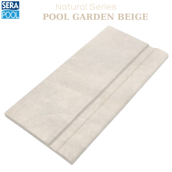 Porselen Tutamak 25x50 cm - Pool Garden BeigePorselen TutamakSerapoolPGBH