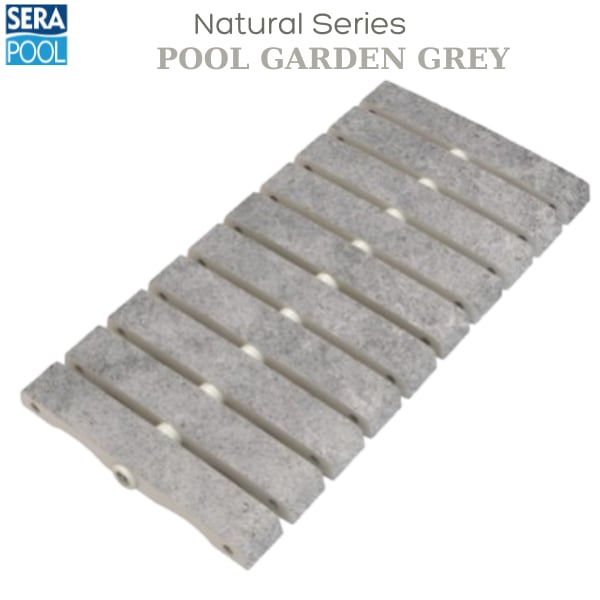 Serapool Natural Seri Pool Garden Grey Porselen Flex IzgaraPorselen IzgaraSerapoolPGGGF