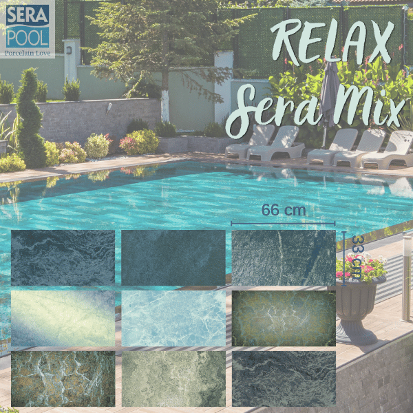 Serapool  Relax Sera Mix Porselen Havuz KarolarıPorselen Havuz İçi KarolarSerapoolRSM3366