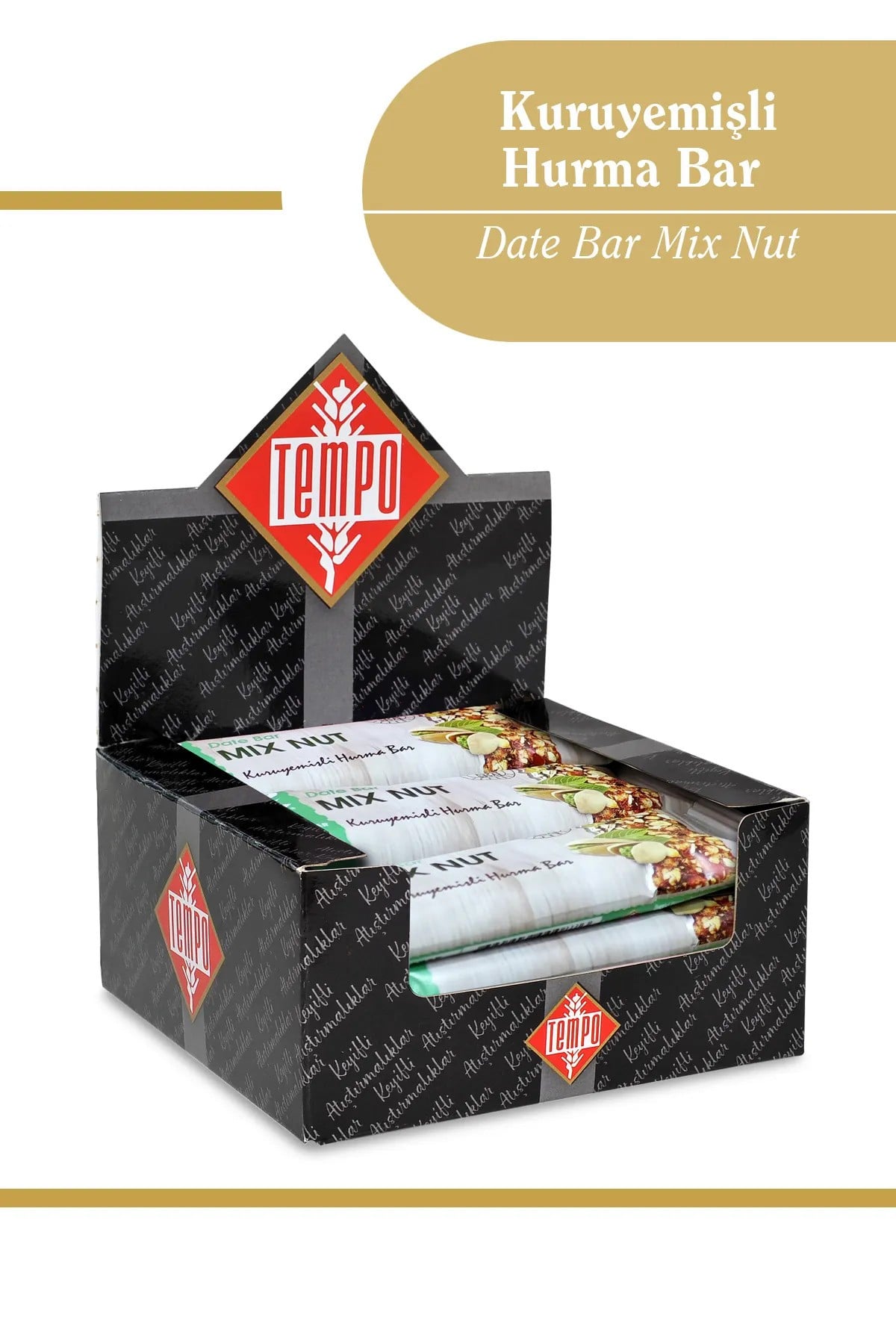 Kuruyemişli Hurmalı Bar 40 g x 12 Adet