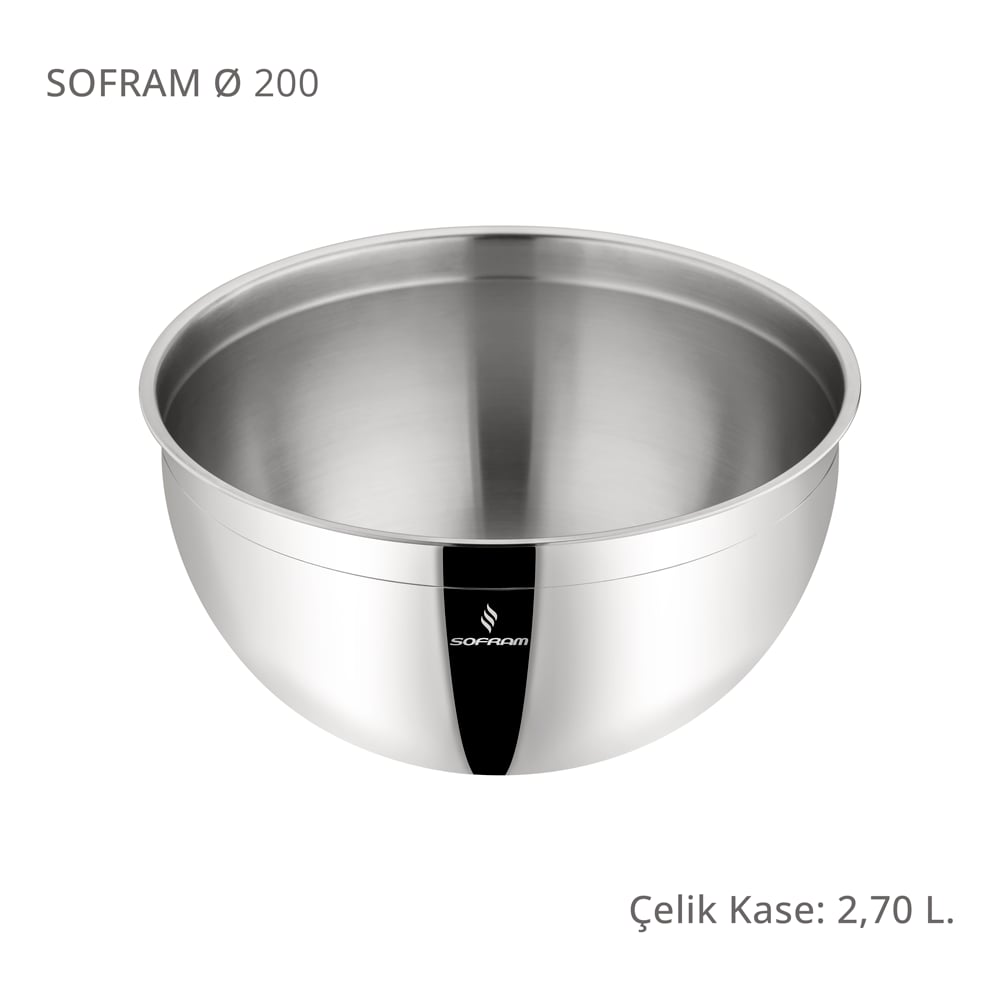 Sofram 20 cm Çelik Kase