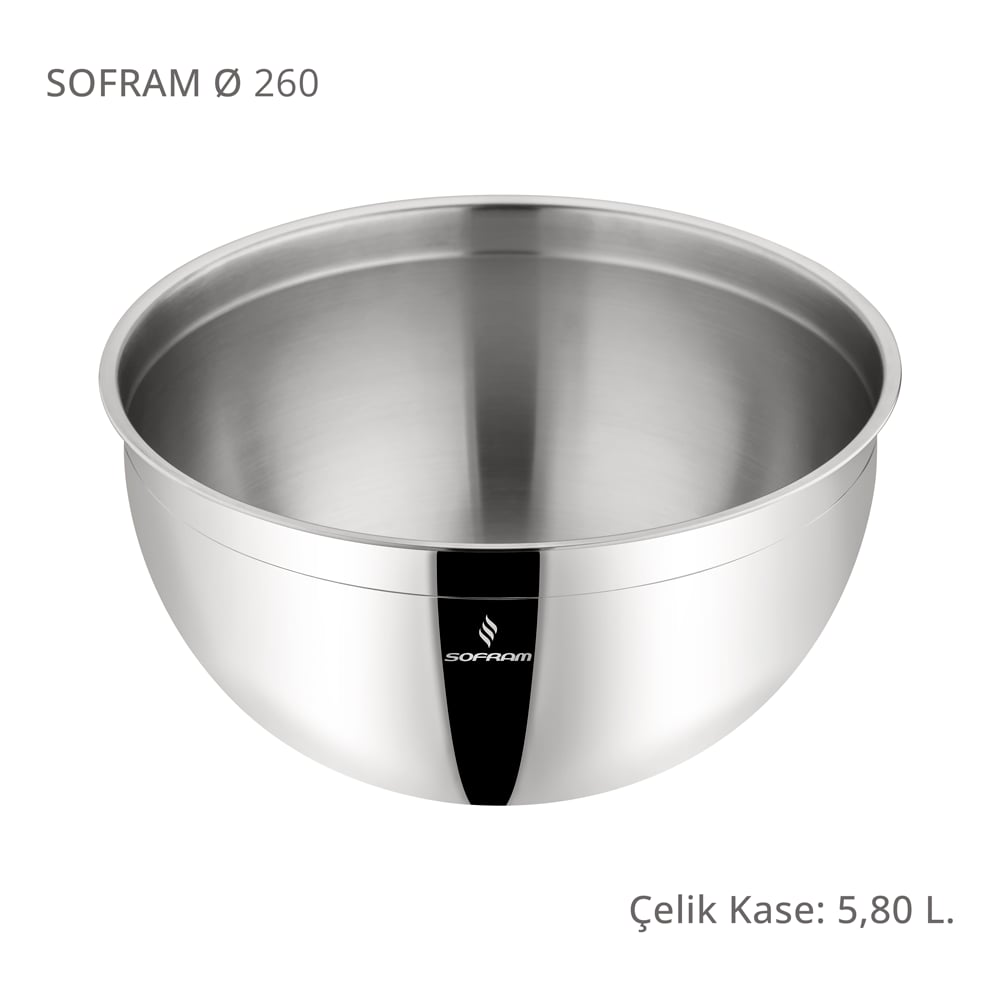 Sofram 26 cm Çelik Kase