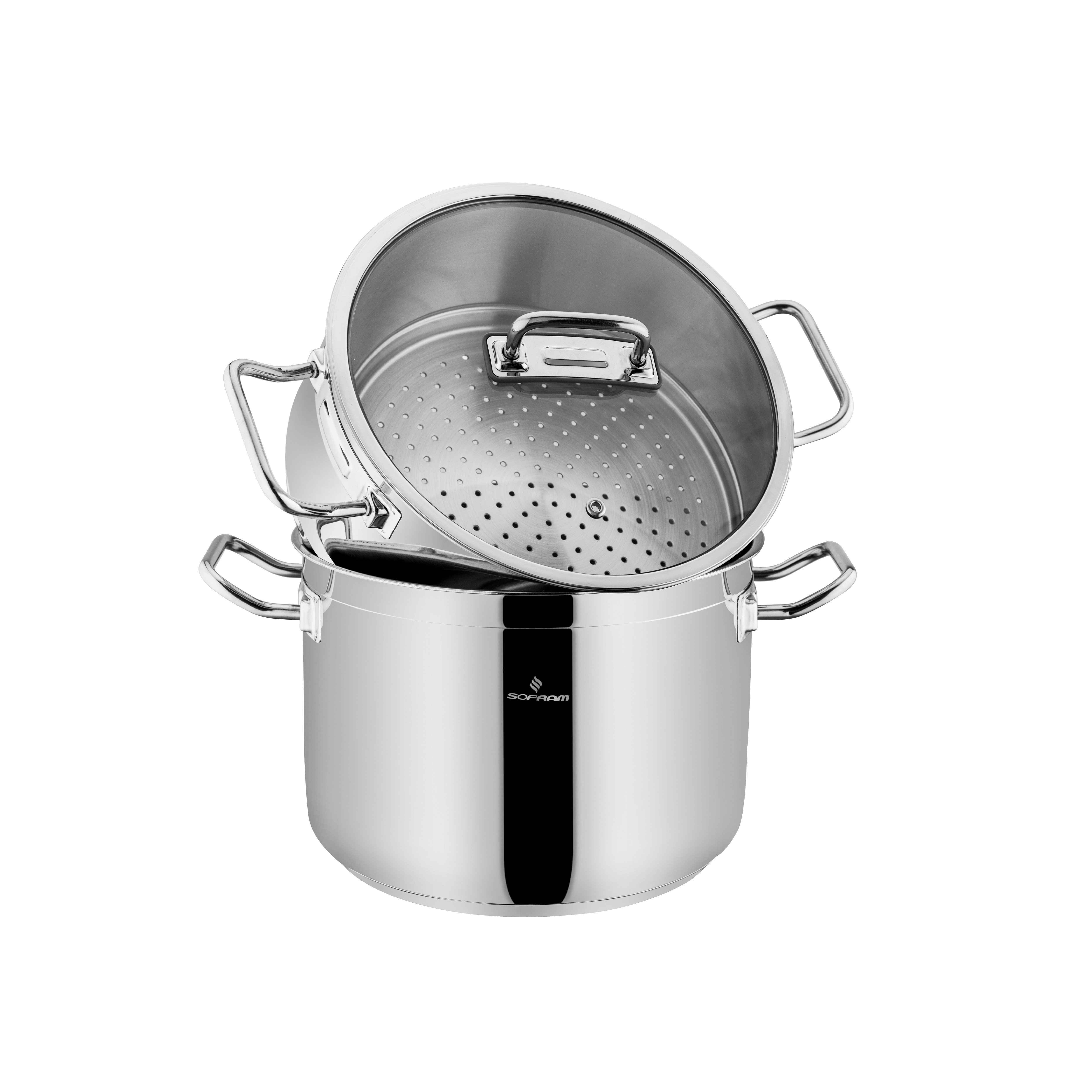 Sofram Atlas 18 cm 3 Parça Buharda Pişirme Tencere Seti - 3,10 Litre