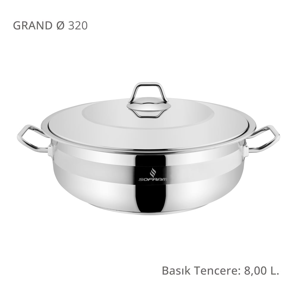 Sofram Grand 32 cm Basık Tencere