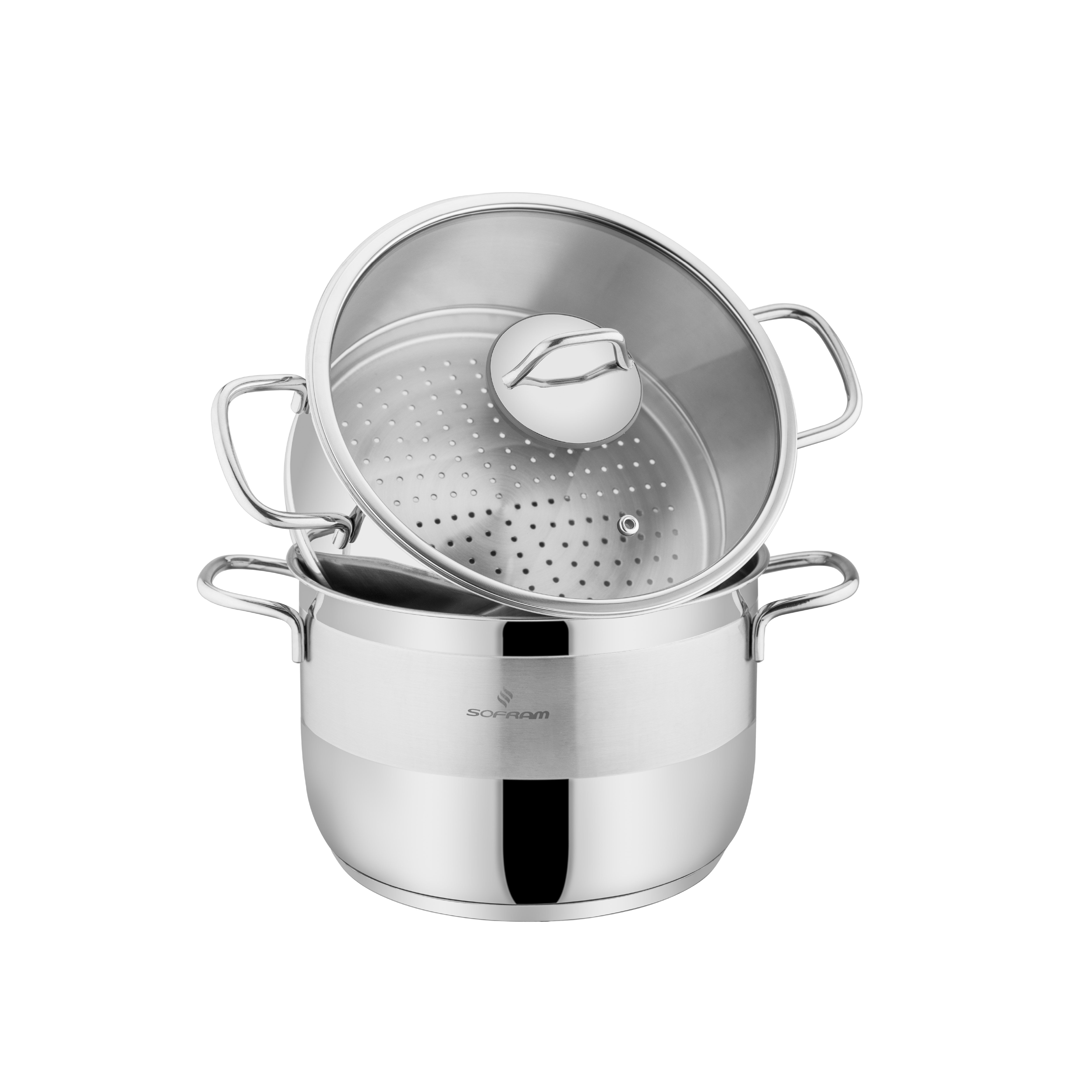 Sofram Soft 18 cm 3 Parça Buharda Pişirme Tencere Seti - 2,70 Litre