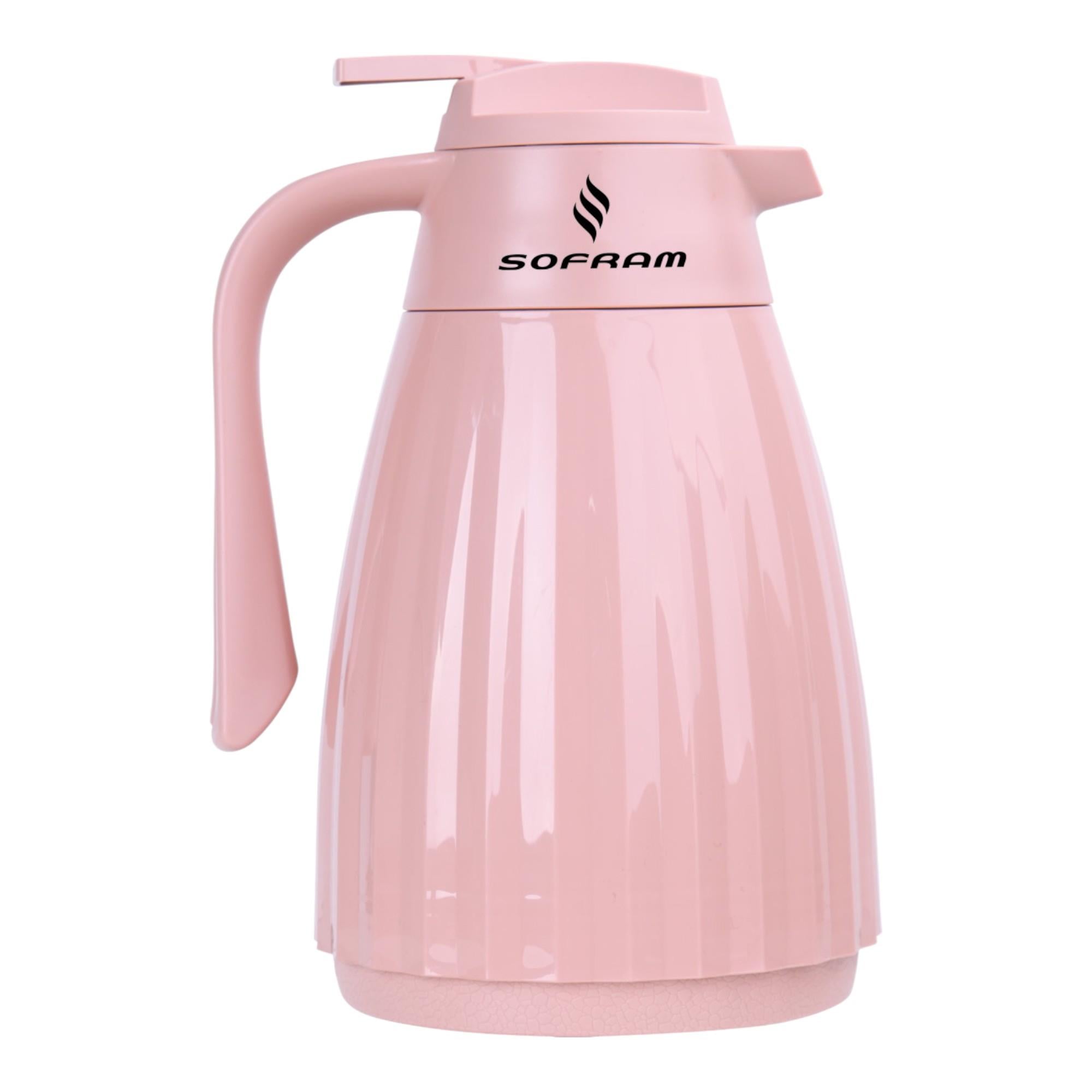 Sofram Termesso 1 L Pembe Termos – Paslanmaz Çelik, Sıcak & Soğuk Tutma