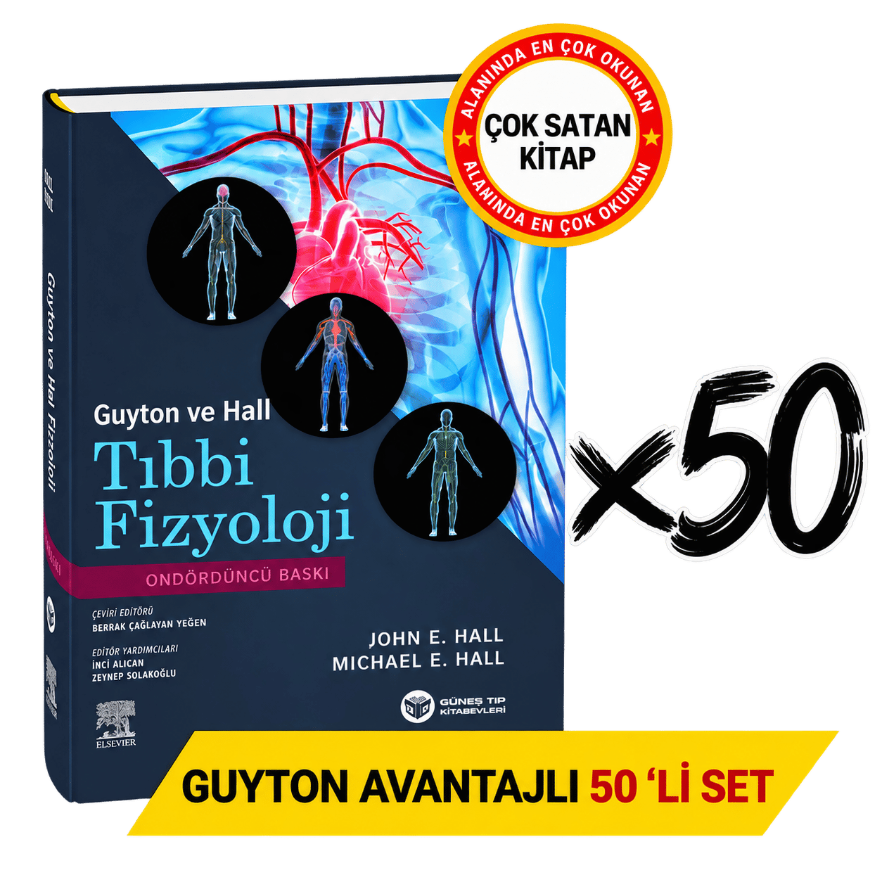 Guyton Tıbbi Fizyoloji 14. Baskı Avantajlı 50'li SET