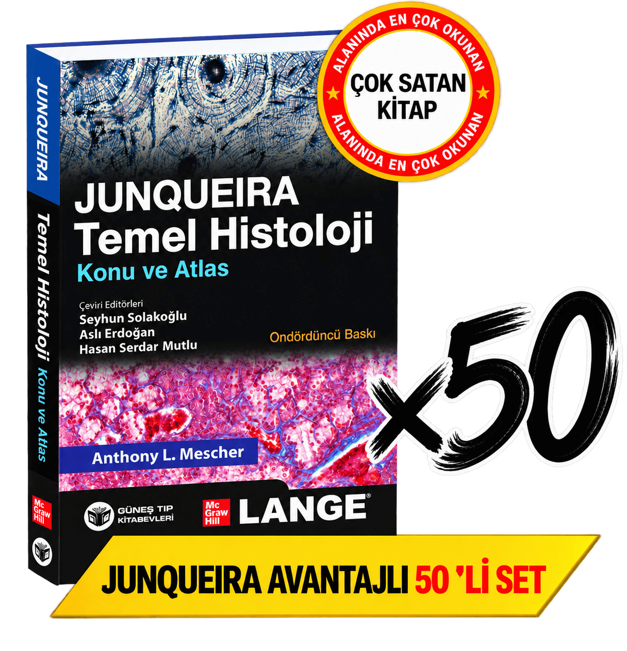 Junqueira Temel Histoloji Konu ve Atlas Avantajlı 50'li SET